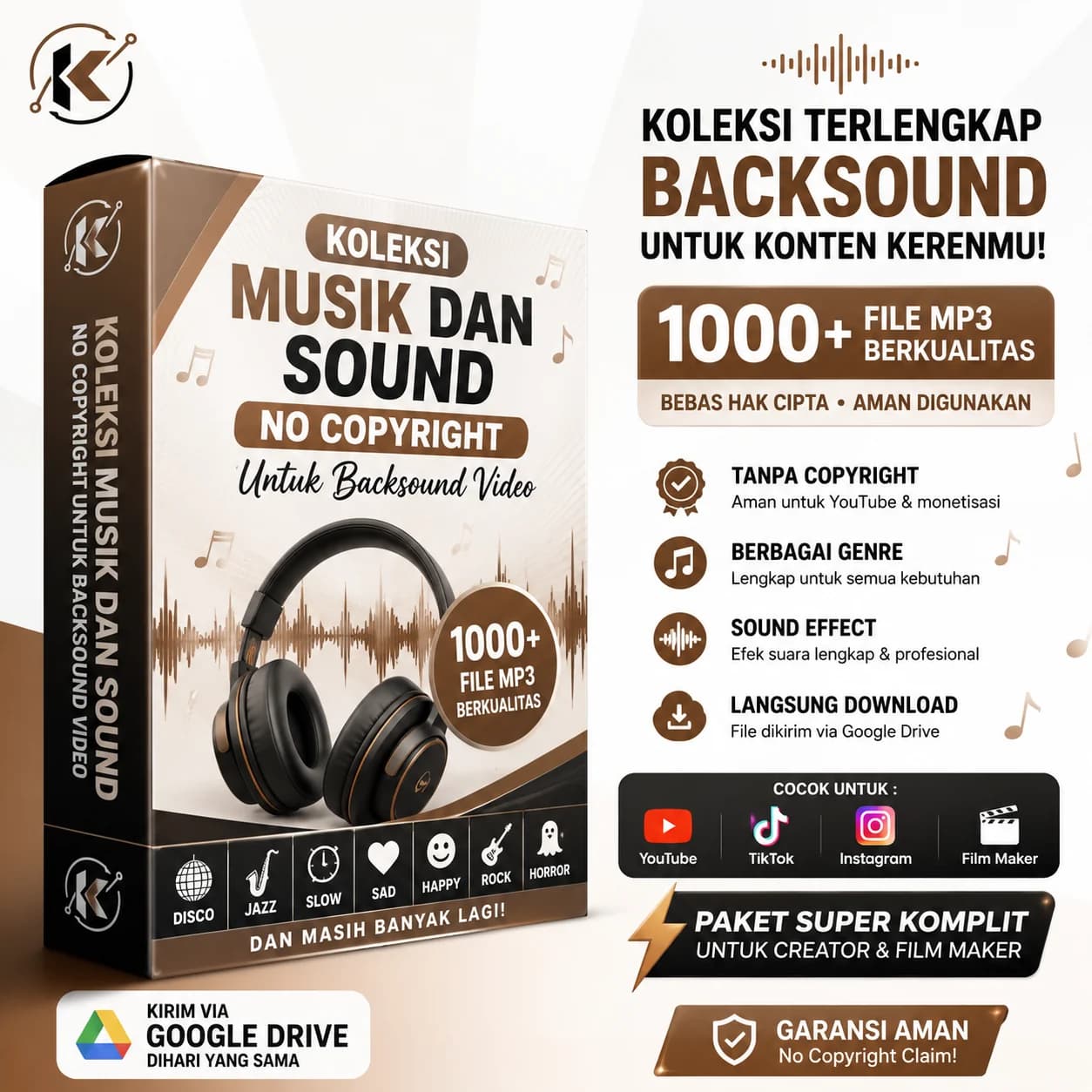 1.000+ Musik & Sound Effect MP3 untuk Backsound Video gambar 2