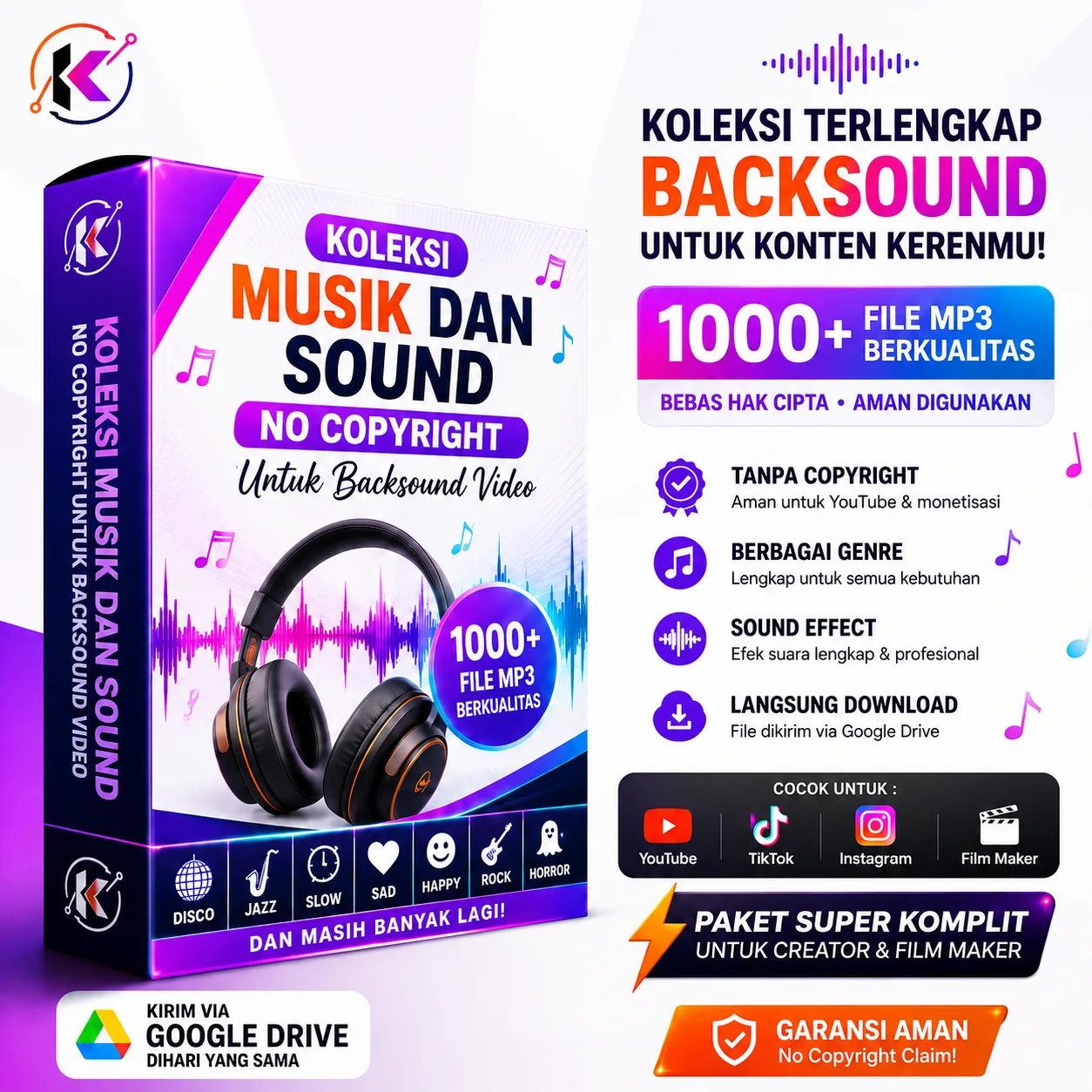Koleksi Musik & Sound Effect  NCS MP3 untuk Backsound Video