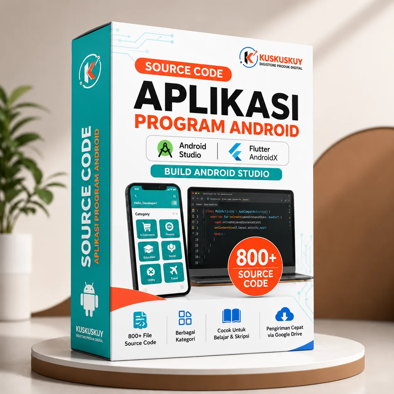 Source Code Aplikasi Android – Android Studio, AndroidX & Flutter