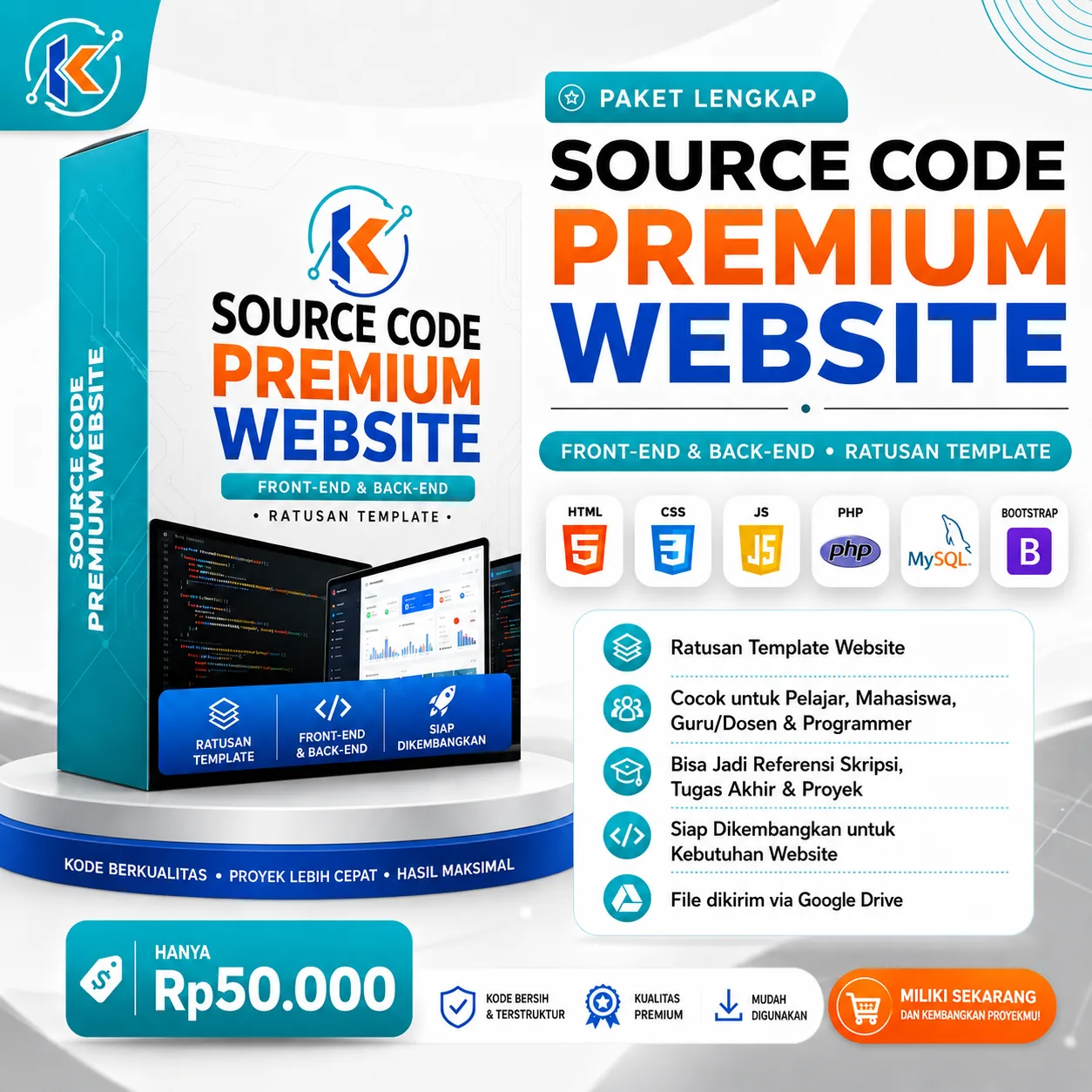 Ui / UX Modern  Website Back-End & Front-End